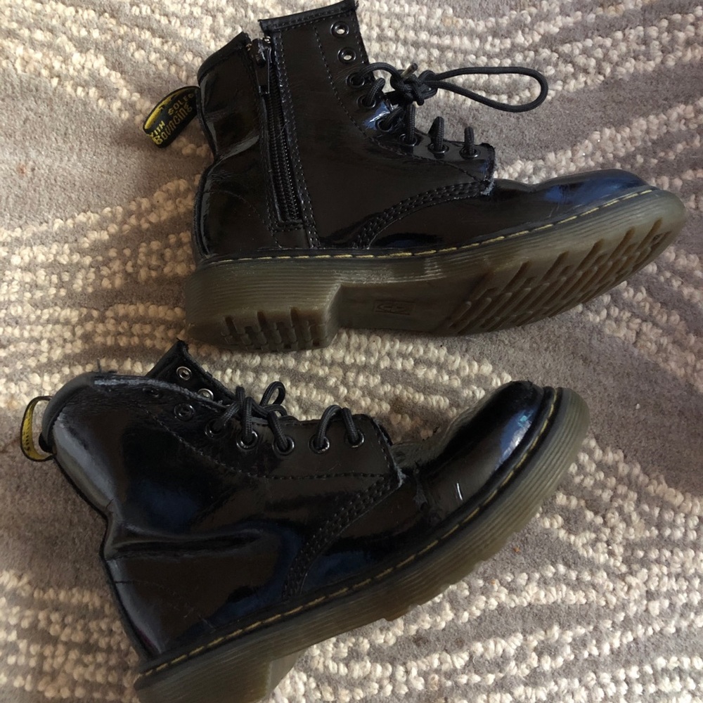 Worn Youth black leather  Dr. Martens